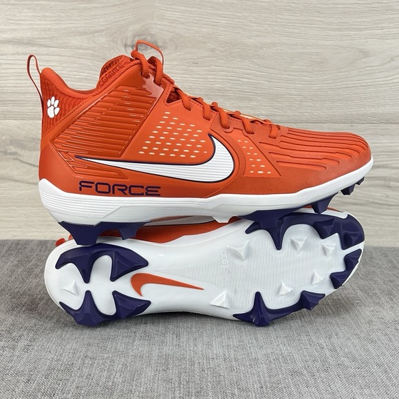 Clemson Nike Force Savage Pro 3 Tigers Football Cleats Mens Size 16 FJ5748-801
